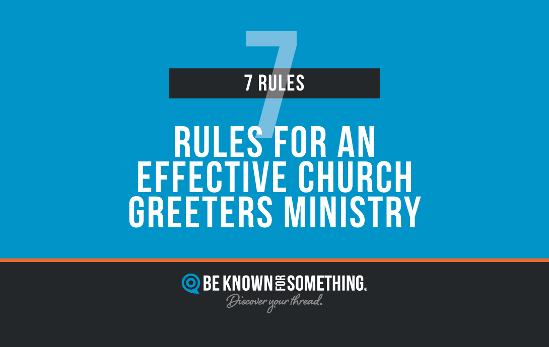 Rules for Effective Church Greeters