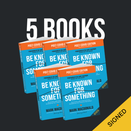 Be Known For Something Church Branding Book (5 Books) signed by Mark MacDonald