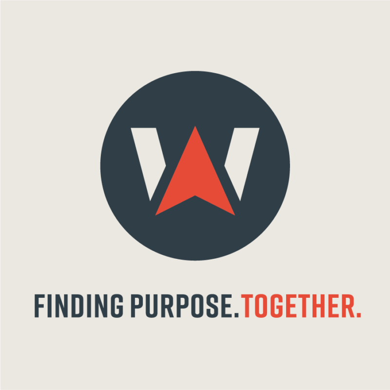 Waypoint Church logo designed by Be Known For Something church branding company