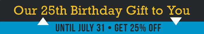 Birthday Sale 25 off